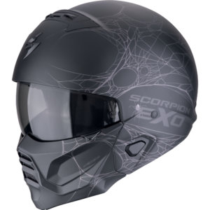 scorpion-exo-combat-ii-spiderweb-matt-black-silver